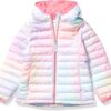 Amazon Essentials Girls and Toddlers' Lightweight Water-Resistant Packable Hooded Puffer Jacket