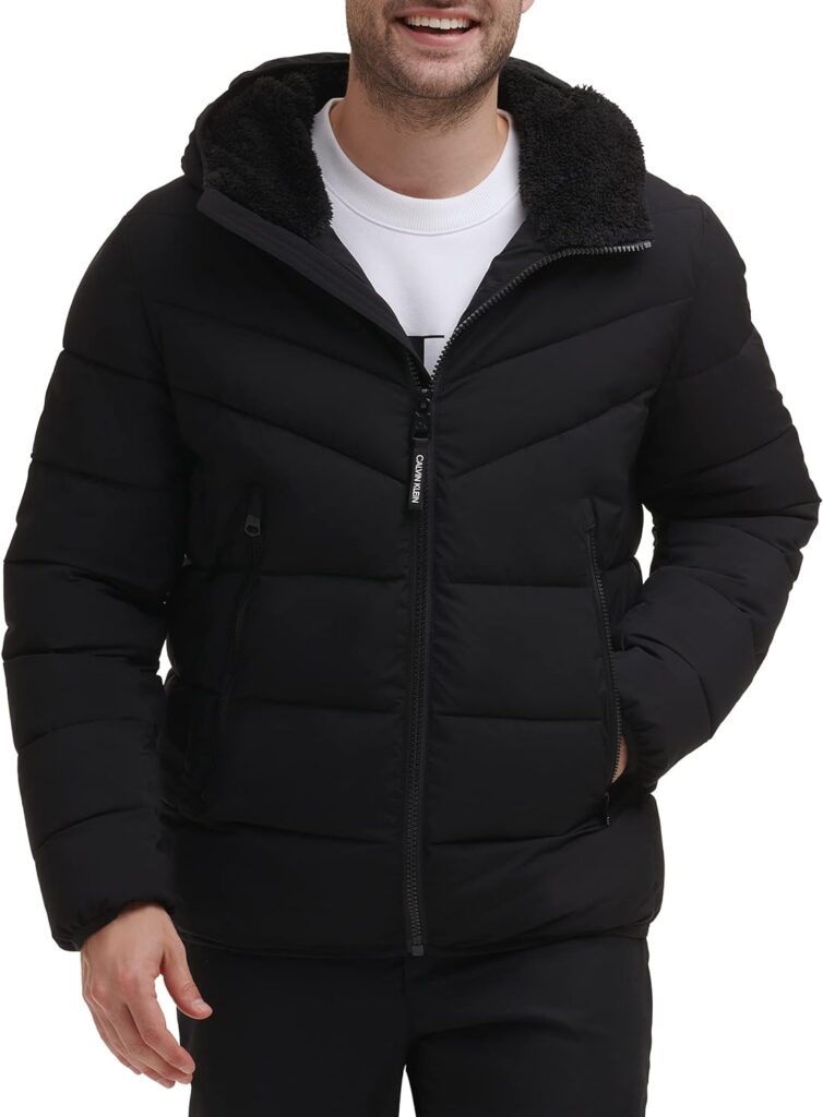 Calvin Klein Men's Snap Front Puffer Jacket