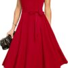 DRESSTELLS Cocktail Dress, Formal Wedding Guest Dresses for Women Modest Holiday Party Prom Dress