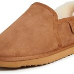 Fireside by Dearfoams Men's Hobart Shearling Closed Back Slipper