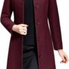 Jenkoon Women's Wool Trench Coat Winter Long Thick Overcoat Walker Coats