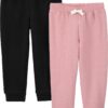 Simple Joys by Carter's Girls' 2-Pack Fleece Joggers