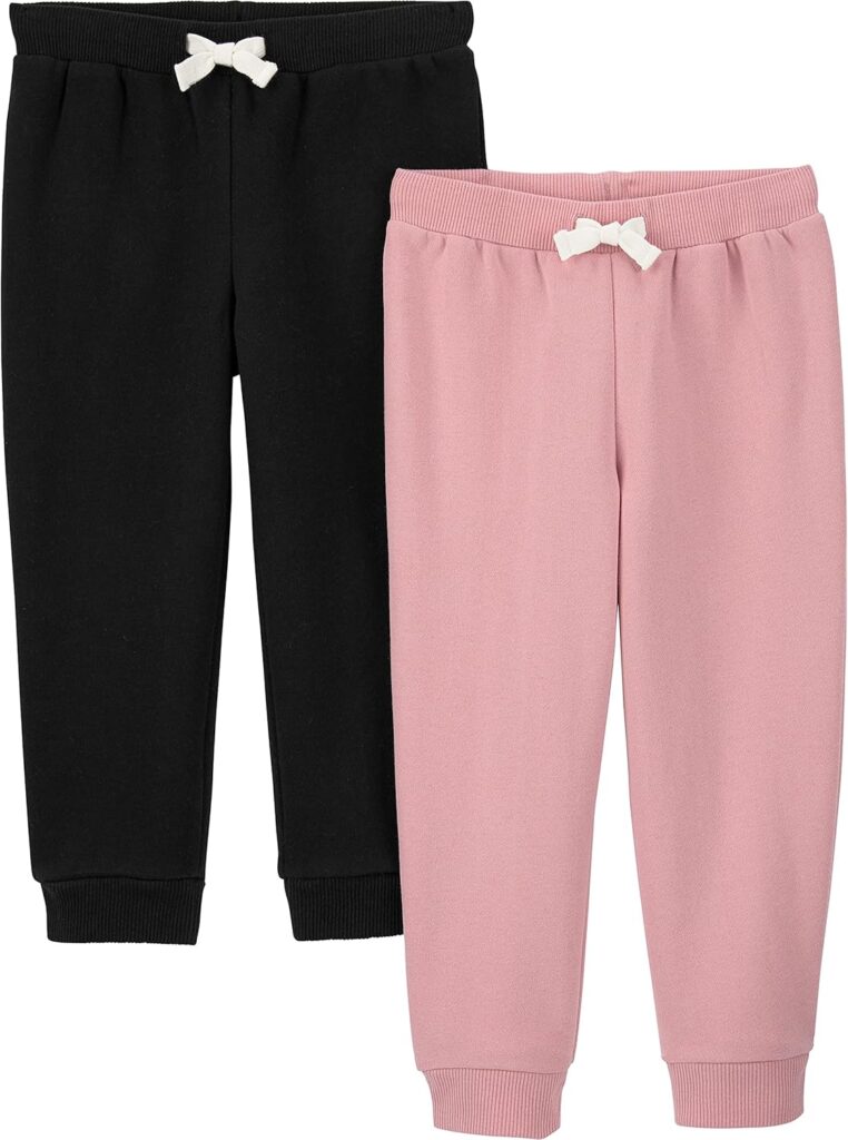 Simple Joys by Carter's Girls' 2-Pack Fleece Joggers