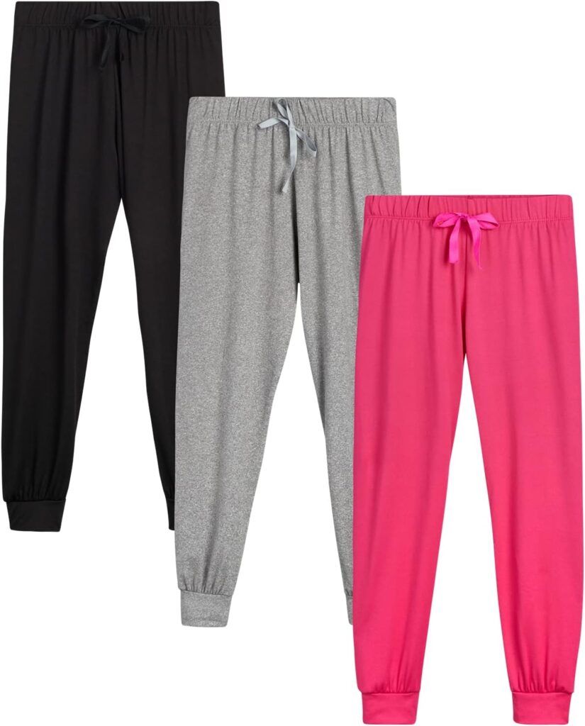 Sweet Hearts Girls' Sweatpants - Super Soft Athletic Performance Joggers: Made in USA (3 Pack)