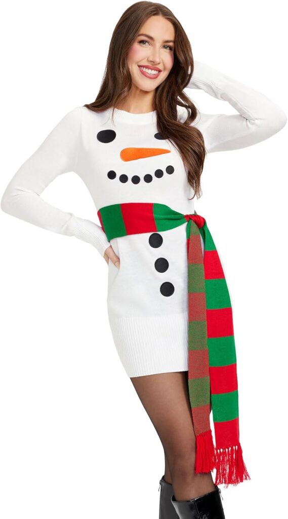 Tipsy Elves Christmas Sweater Dresses for Women - Cute Winter Themed Dresses - Instant Holiday Outfits