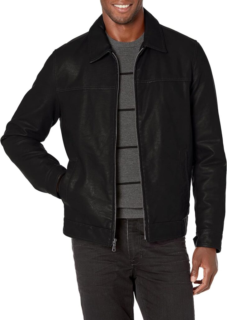 Tommy Hilfiger Men's Classic Faux Leather Jacket