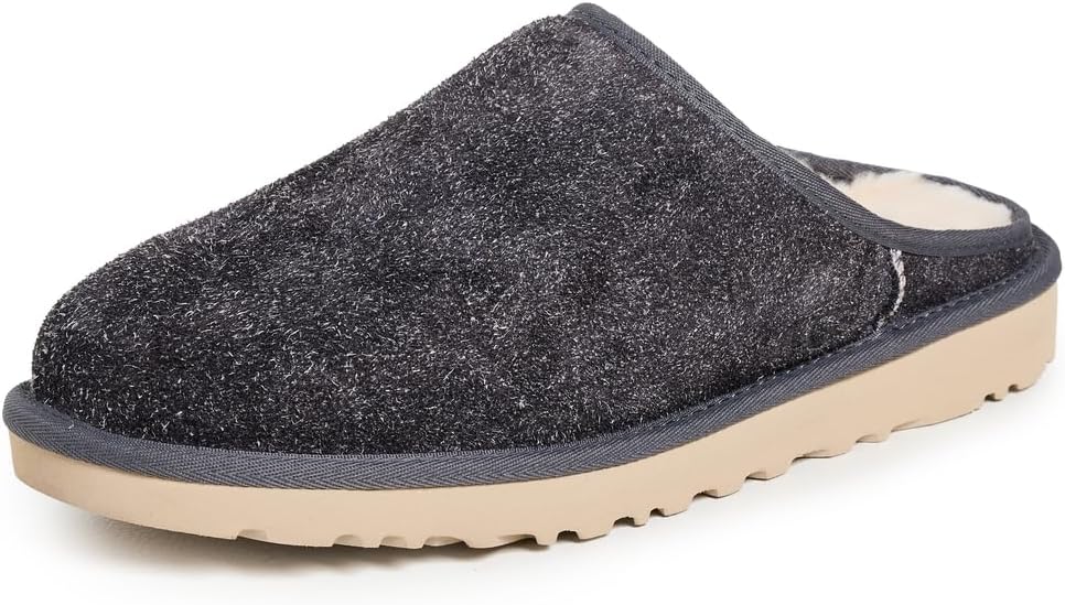 UGG Men's Classic Slip On Shaggy Suede Slipper