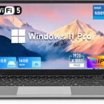 14 Inch Gaming Laptop, N5095 Laptop Computer(up to 2.9GHz), 16GB RAM 512GB SSD, FHD 1920 * 1080, 180 Angle Open, Windows 11 Pro, 2.4G+5G WiFi, BT 4.2, Mini HDMI