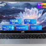 15.6" IPS FHD Student Laptop, 16GB RAM 1TB SSD, Intel Pentium Quad-Core N100 (Beat to i3-1115G4, Up to 3.4GHz), Backlit Keyboard, Fingerprint, 65W Type C, WiFi 6, BT5.2, USB3.0, Win 11