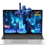 15.6" Laptop Computer, 16GB RAM, 512GB SSD, FHD 1920x1080, Quad-Core Intel 12th Gen N95 Processor, Traditional Laptops, Backlit Keyboard,HD Camera, Fingerprint Reader Unlock Silver