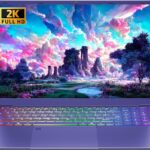 16" Purple Gaming Laptop 12G LPDDR5 RAM 1TB NVMe SSD Alder Lake N95 CP, 2K FHD(1920 * 1200) IPS Screen/Color Backlit KB/Fingerprint/Windows 11 PC for Game Work Study