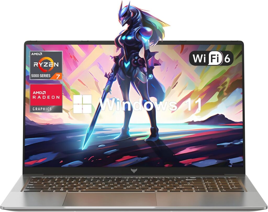 ACEMAGIC 2024 Newest Gaming Laptop, 16.1-inch FHD Display Laptop with AMD Ryzen 7 5700U Processor(8C/16T), 16GB RAM 512GB ROM Laptop Computer, Support WiFi 6, 53Wh Battery, with Backlit Keyboard