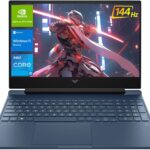 HP Victus 15.6 i5 Gaming Laptop, 15.6" FHD 1920*1080 144Hz, Intel Core i5-12450H, NVIDIA GeForce RTX 3050, 16GB RAM, 1TB SSD, Backlit KB, Touchpad, SD Card Reader, Webcam, HDMI, Wi-Fi 6, W11 H, Blue