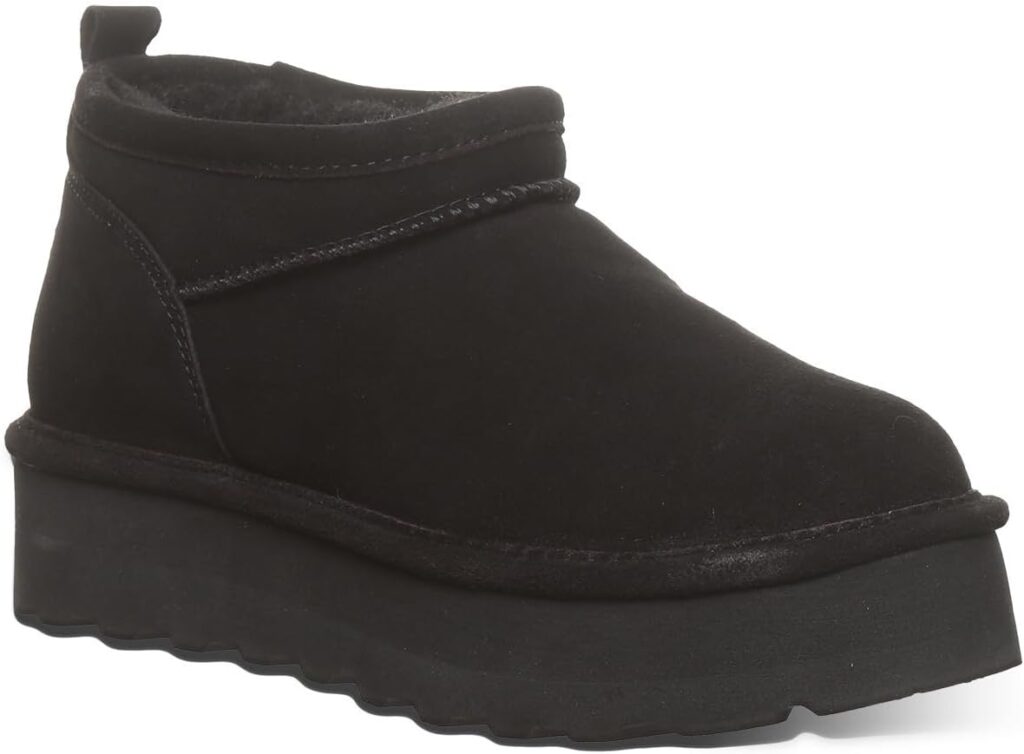 BEARPAW Women's Retro Super Shorty Boot | Women's Ankle Boot | Women's Slip On Boot | Comfortable Winter Boot | Multiple Colors & Sizes