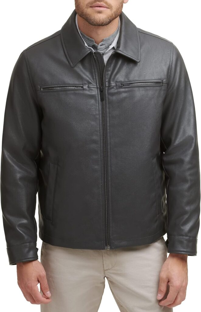 Dockers Men's James Faux Leather Jacket (Regular, Big & Tall Sizes)