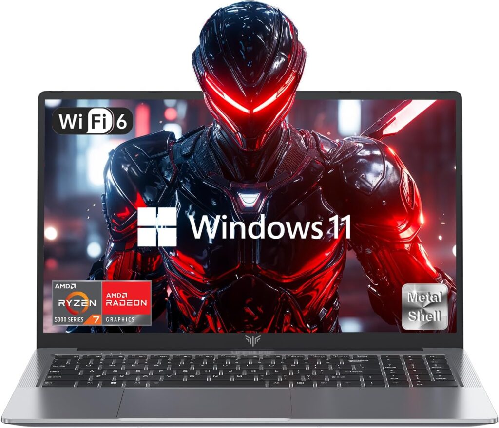 2024 Gaming Laptop, Laptop with AMD Ryzen 7 5825U (8C/16T), 16GB RAM 512GB NVMe SSD Laptop Computer, 16-inch FHD Display, WiFi 6, 53Wh Battery, Backlit KB