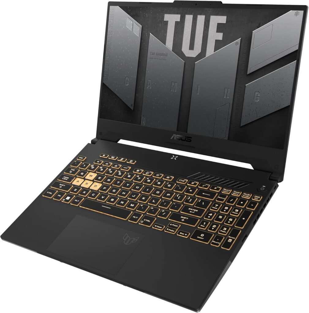 ASUS TUF Gaming F15 (2023) Gaming Laptop, 15.6” FHD 144Hz, 100% sRGB Display, GeForce RTX 4050, Intel Core i5-13500H, 16GB DDR4, 512GB PCIe SSD Gen 4, Wi-Fi 6, Windows 11, FX507VU-ES53