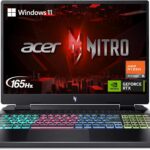 Acer Nitro 16 Gaming Laptop | AMD Ryzen 5 7640HS Hexa-Core CPU | NVIDIA GeForce RTX 4050 Laptop GPU | 16" WUXGA 165Hz IPS Display | 8GB DDR5 | 512GB Gen 4 SSD | WiFi 6E | RGB Backlit KB | AN16-41-R148