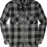 Alex Vando Mens Button Down Shirts Regular Fit Long Sleeve Casual Plaid Flannel Shirt