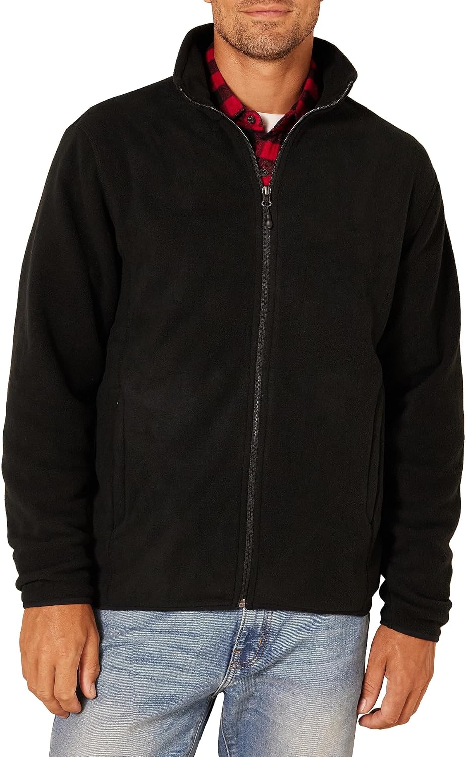 Amazon Essentials Men's Full-Zip Fleece Jacket (Available in Big & Tall)