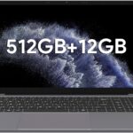 ApoloSign 15.6" Full HD Laptop, 12GB RAM, 512GB SSD, Expandable to 1TB, Intel N5095 Processor, Dual-Band WiFi, 178° Viewing Angle, Dual Speakers-Gray