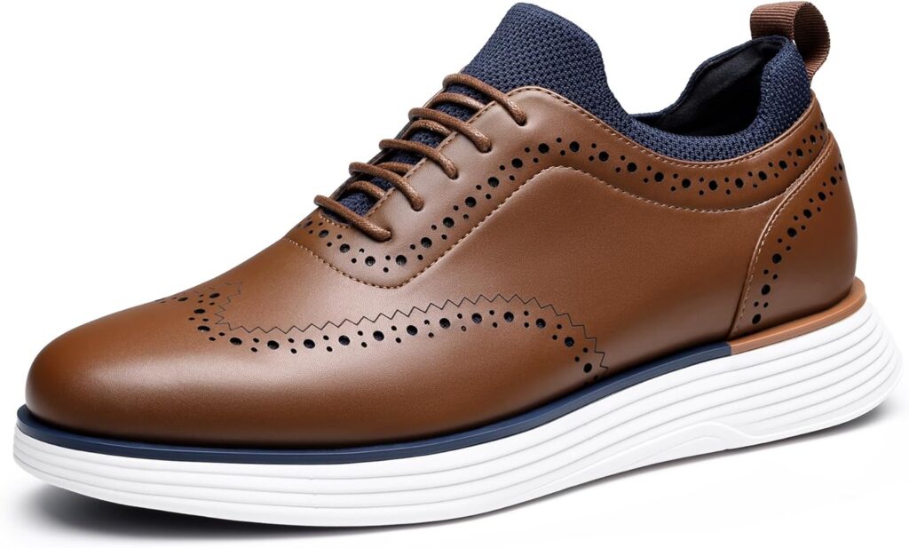 Bruno Marc Men's MaxFlex Dress Sneakers Oxfords Casual Wingtip Brogue Shoes