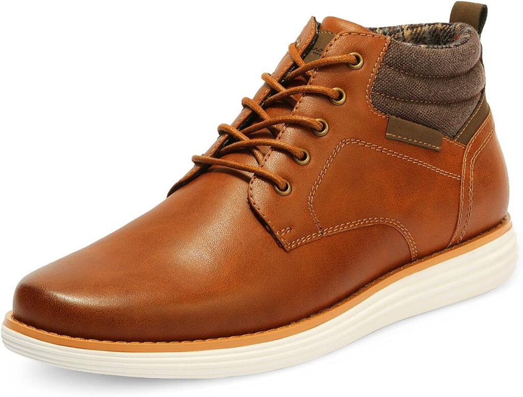 Bruno Marc Men's Mid Top Chukka Sneaker Lace Up Dress Boot