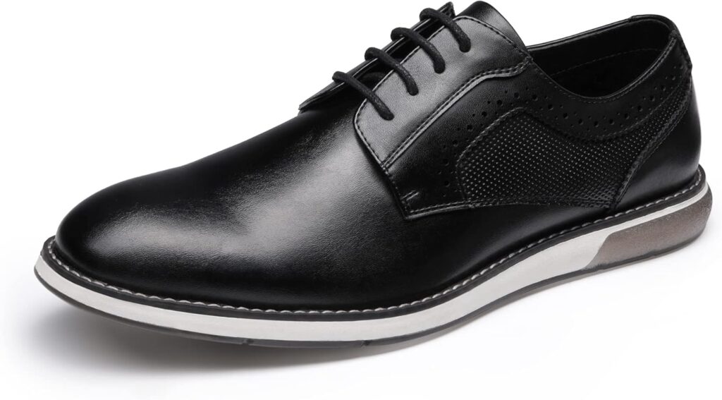 Bruno Marc Men's Plain Toe Oxford Shoes Business Formal Derby Dress Sneakers