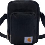 Carhartt Unisex Adult Zip, Durable, Adjustable Crossbody Bag with Zipper Closure, Black, One Size