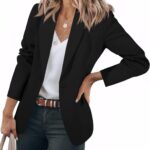 Cicy Bell Womens Casual Blazers Open Front Long Sleeve Work Office Suit Jackets Blazer