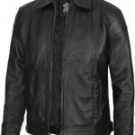 Decrum Mens Leather Jacket - Real Lambskin Classic Vintage Style Leather Jackets For Men