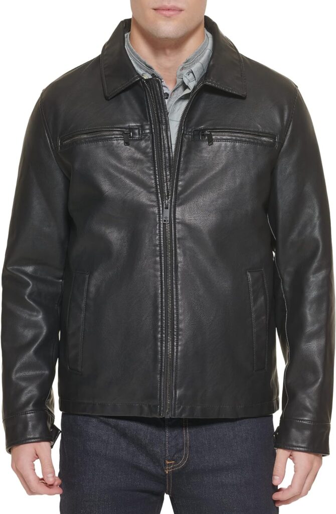 Dockers Men's James Faux Leather Jacket (Regular, Big & Tall Sizes)