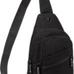 EVANCARY Crossbody Small Sling Bag Sling Backpack for Women Men, Chest Daypack Crossbody Backpack Travel Sports Hiking