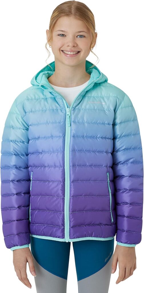 Eddie Bauer Girls' Jacket - CirrusLite Weather Resistant Down Coat for Girls - Insulated Quilted Bubble Puffer (3-20)