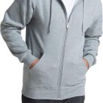 Fruit of the Loom Men's Eversoft Fleece Hoodies, Moisture Wicking & Breathable, Full Zip Hooded Sweatshirt