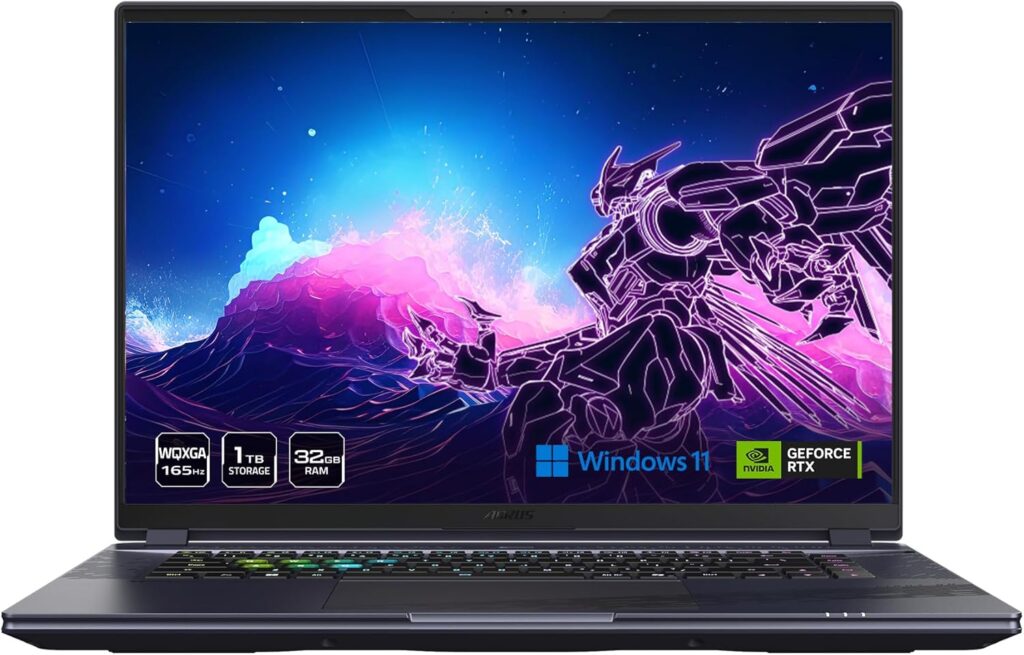 GIGABYTE - AORUS 16X (2024) Gaming Laptop - 165Hz 2560x1600 WQXGA - NVIDIA GeForce RTX 4060 - Intel i7-14650HX - 1TB SSD with 32GB DDR5 RAM - Windows 11 Home AD (AORUS 16X AKG-53USC64SH)