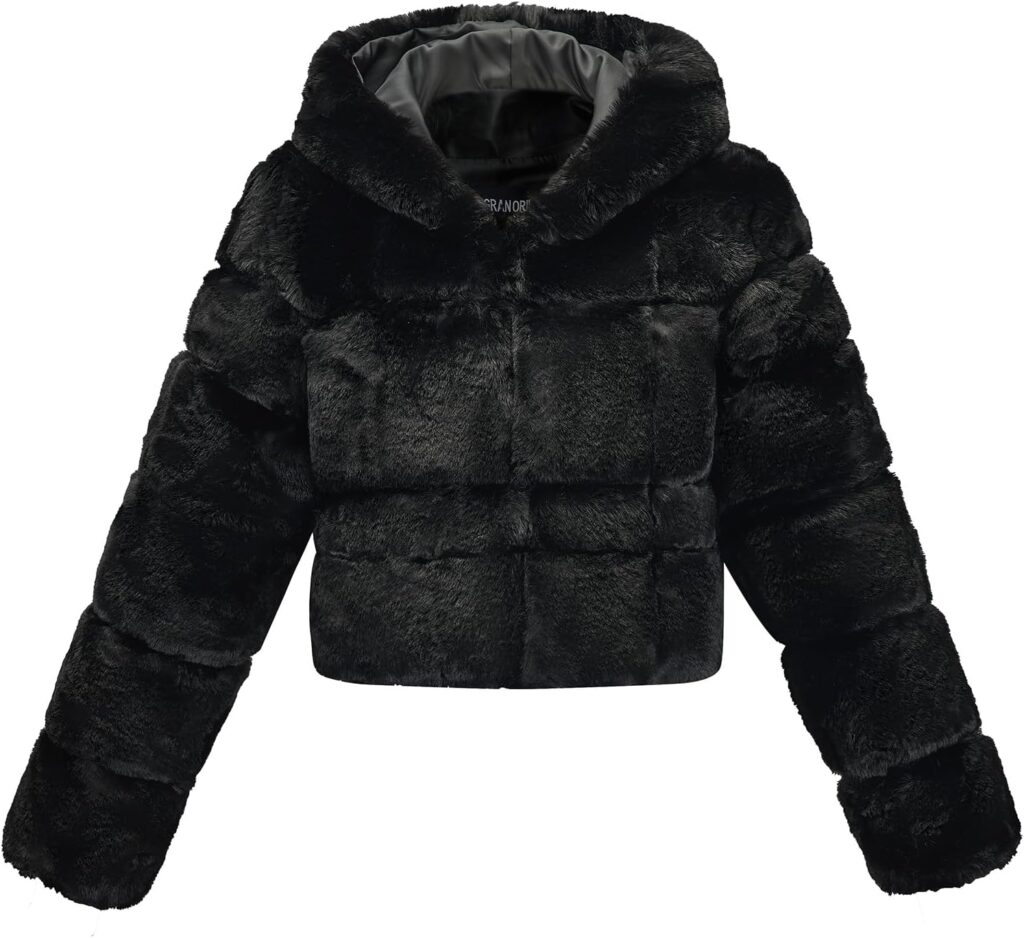 GRAN ORIENTE Women Faux Fur Fleece Coat