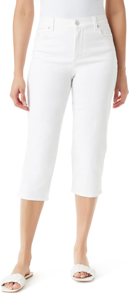 Gloria Vanderbilt Women's Amanda Capri with High Rise Straight Standard