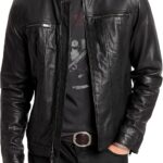 John Varvatos Men's Brando Leather Jacket