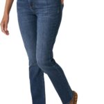 Lee Women's Petite Legendary Mid Rise Straight Leg Jean