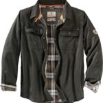 Legendary Whitetails Men's Journeyman Shirt Jacket, Flannel Lined Shacket for Men, Water-Resistant Coat Rugged Fall Clothing