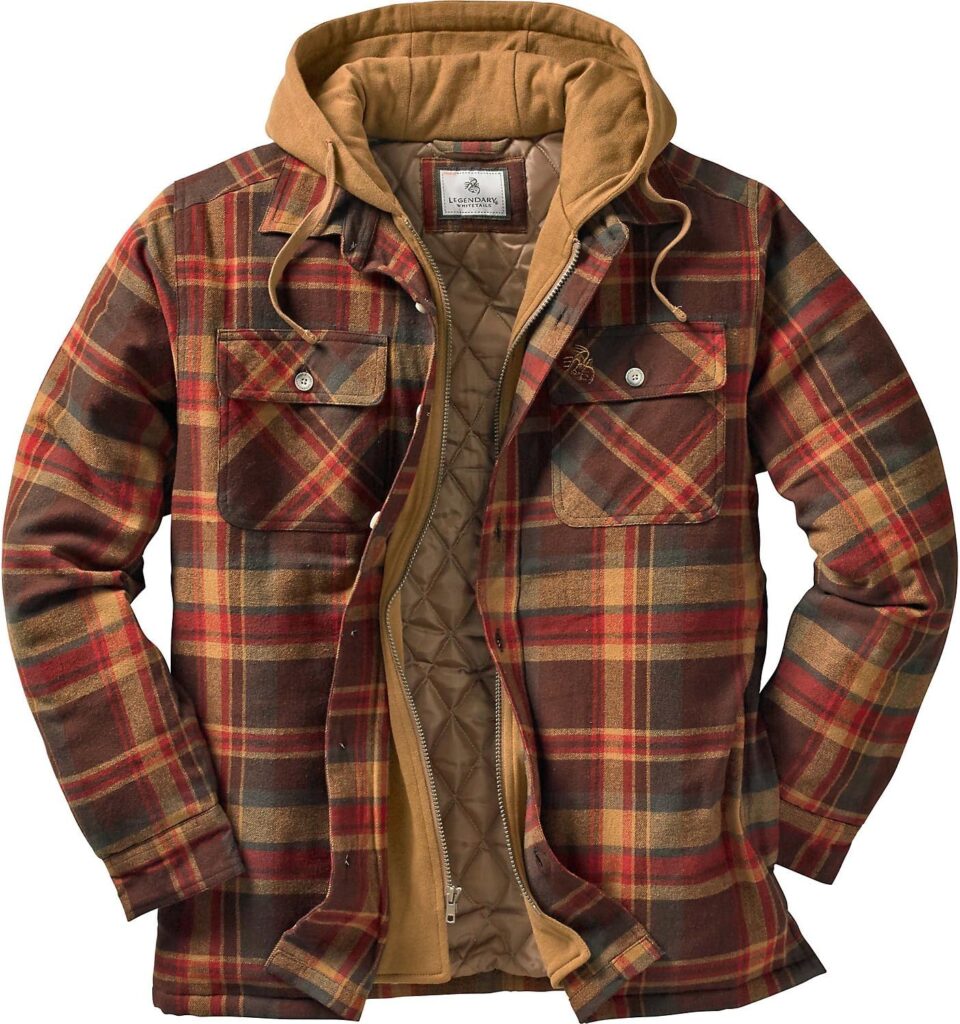 Legendary Whitetails Men's Maplewood Hooded Shirt Jacket