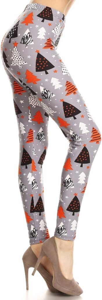 Leggings Depot High Waisted Novelty Christmas Holiday Print Leggings for Women (Available in Plus Size)