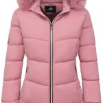 MOERDENG Women's Winter Windproof Warm Down Coats Waterproof Thicken Hooded fashions Puffer Jacket