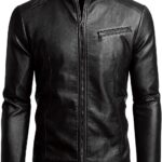 Men's Casual Faux Leather Jacket