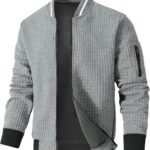 Mens Lightweight Jacket Casual Bomber Jacket Varsity Coat