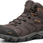 NORTIV 8 Men's Ankle High Waterproof Hiking Boots Outdoor Lightweight Shoes Trekking Trails Armadillo