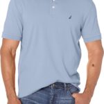 Nautica Men's Classic Fit Short Sleeve Dual Tipped Collar Polo Shirt