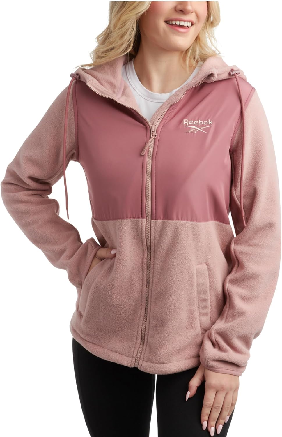 Reebok Women's Jacket - Polar Fleece Sweatshirt Jacket - Lightweight Coat for Women (S-XL)