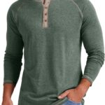 Sailwind Mens Henley Long/Short Sleeve T-Shirt Cotton Casual Shirt